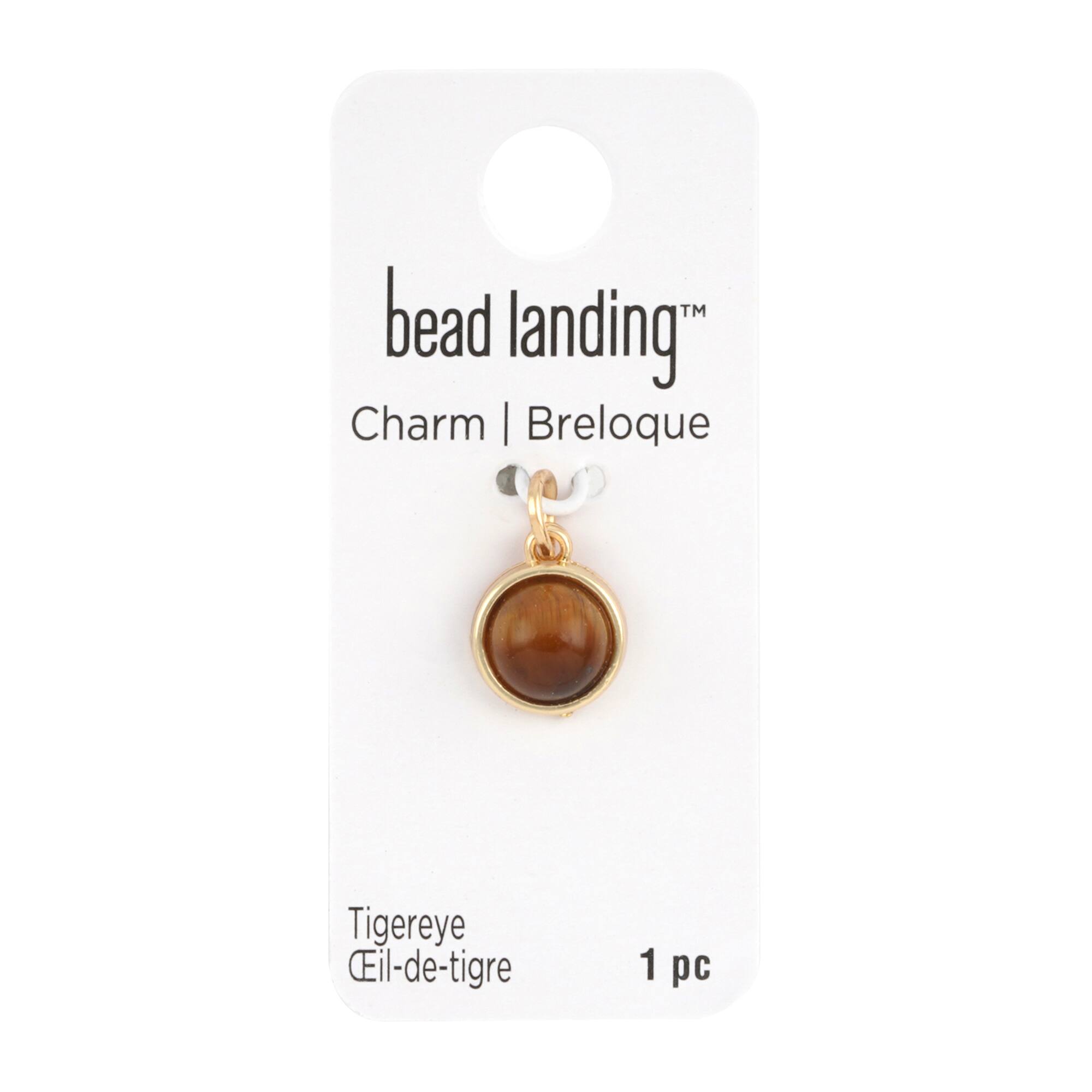 Round Tiger's Eye Charm by Bead Landing™
